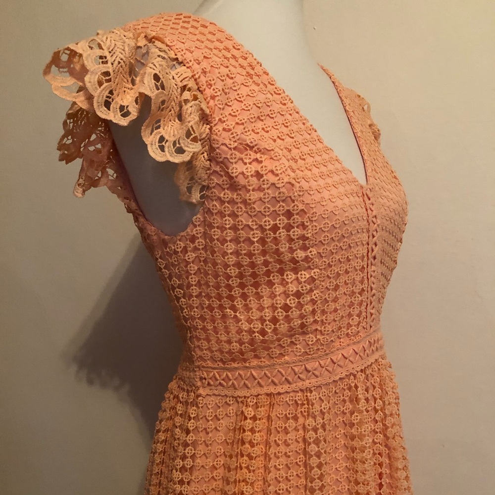 Altar’d State Size Medium Flirty Peach Lace Dress - Picture 9 of 11